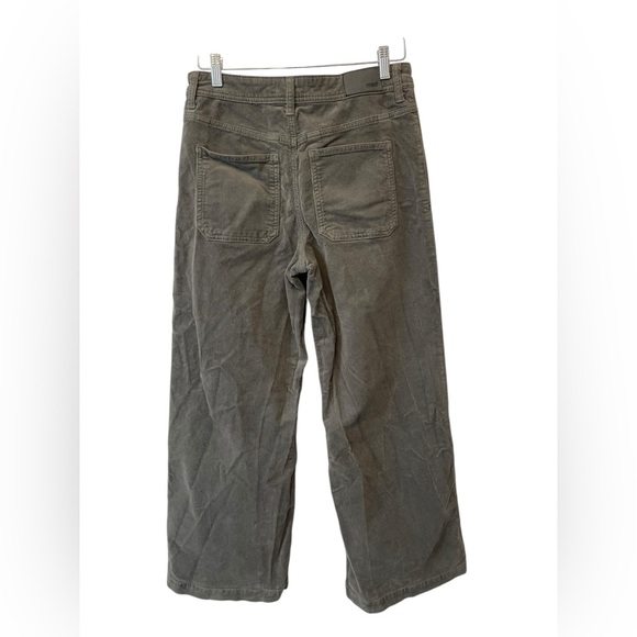Women’s Mavi Corduroy Cropped Wide Leg Pants Size 29‎ Grey Paloma Marine - Picture 3 of 10